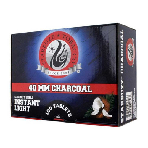 CHARCOAL STARBUZZ PREMIUM 40MM COCONUT INSTANT LIGHT 12CT/CS